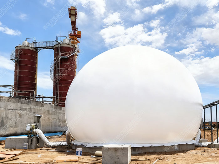 青岛海越双膜气柜：鄂尔多斯极寒气候下的沼气存储革新