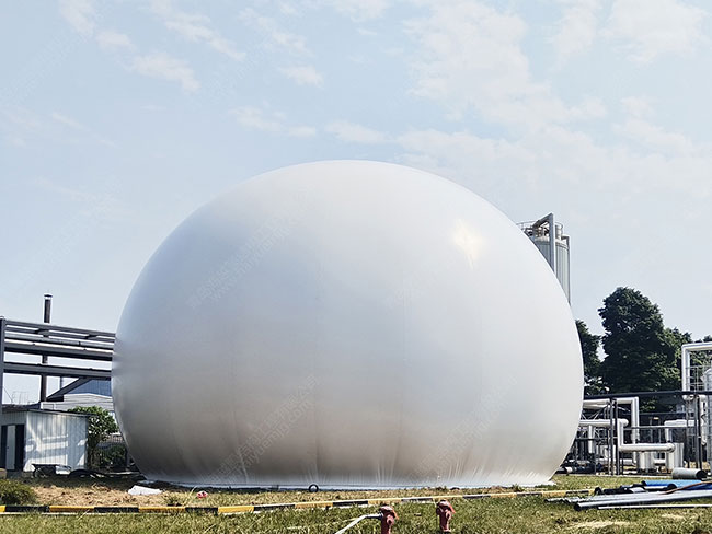 成都大型餐厨2000立方气柜项目顺利投产