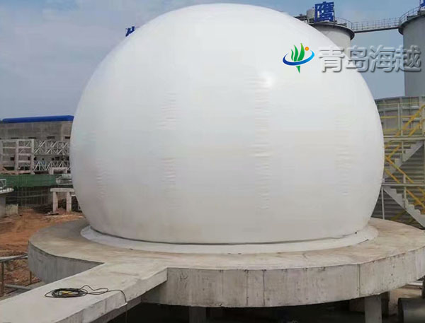 湖北荆门造纸厂500立方小型双膜沼气稳压柜项目