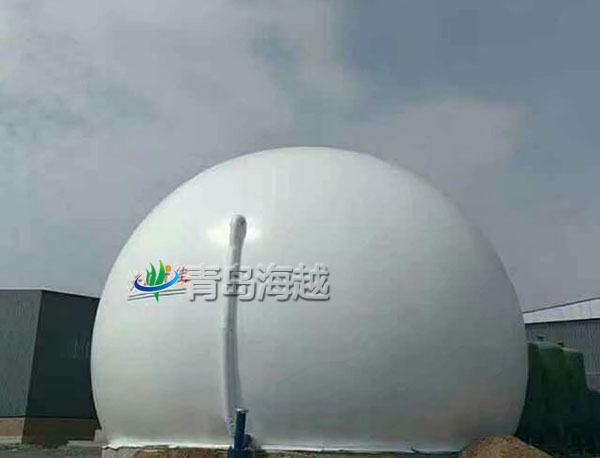河北省唐山市秸秆生物质气化发电双膜储气罐工程案例图片