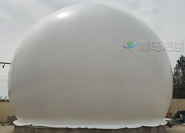 海越河北石家庄皮革厂沼气柜500立方双膜储气柜项目图片