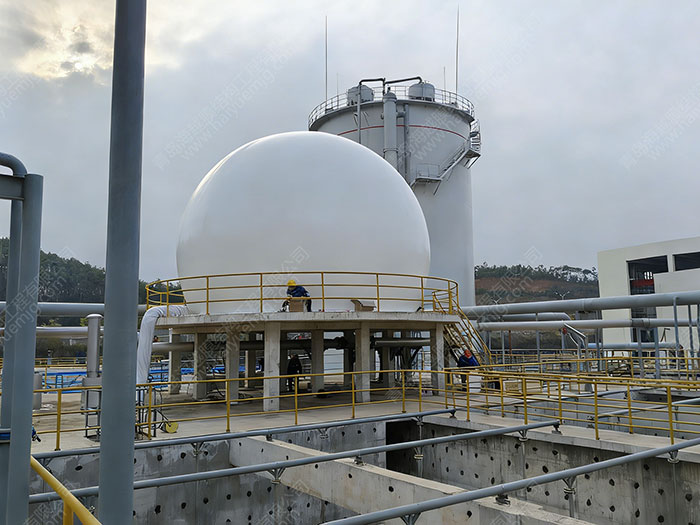 广西来宾纸业污水200³双膜气柜项目